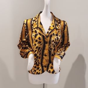 SOLD!! Sheer Gold Blouse